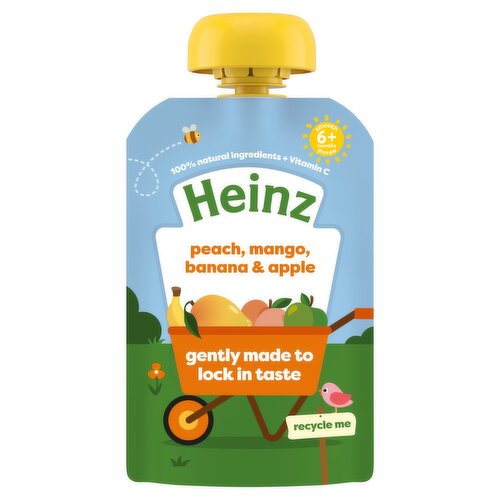 Heinz By Nature Peach. Mango. Banana & Apple 6+ Months (100 g)