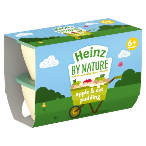 Heinz By Nature Apple & Oat Pudding 6+ Months 4 Pack (100 g)