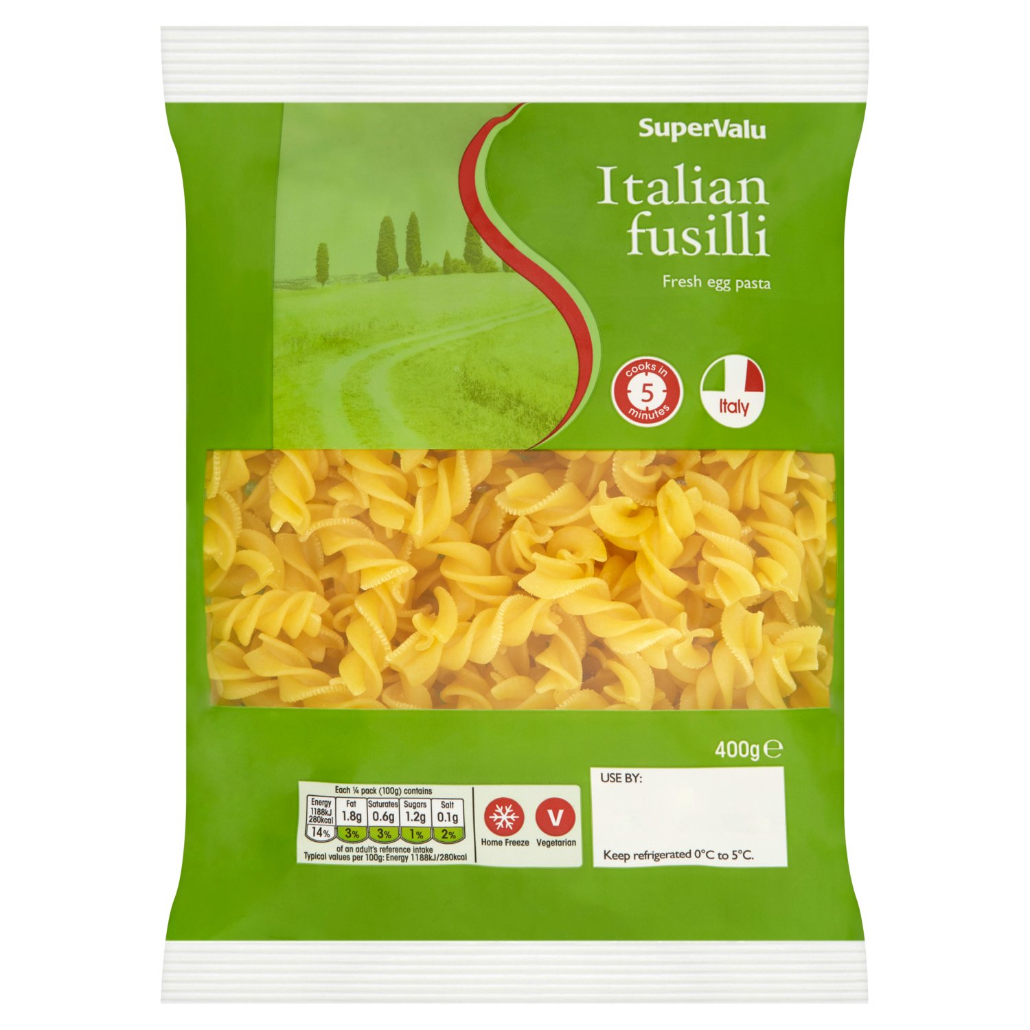 Fusilli
Enjoy a fresh, authentic Italian pasta made with only the finest ingredients. Using premium durum wheat and fresh eggs, SuperValu has created a perfect pasta for every occasion.
