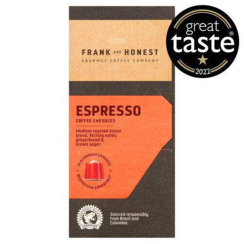 Frank & Honest Espresso Coffee Capsules (58 g)