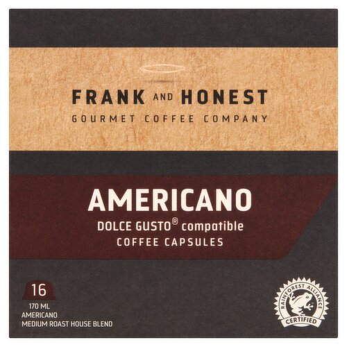 Frank & Honest Dolce Gusto Americano Capsules 16 Pack (120 g)