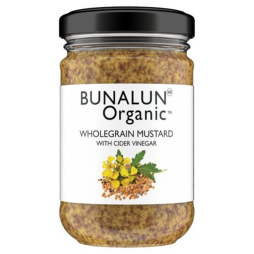 Bunalun Organic Wholegrain Mustard with Cider Vinegar (200 g)