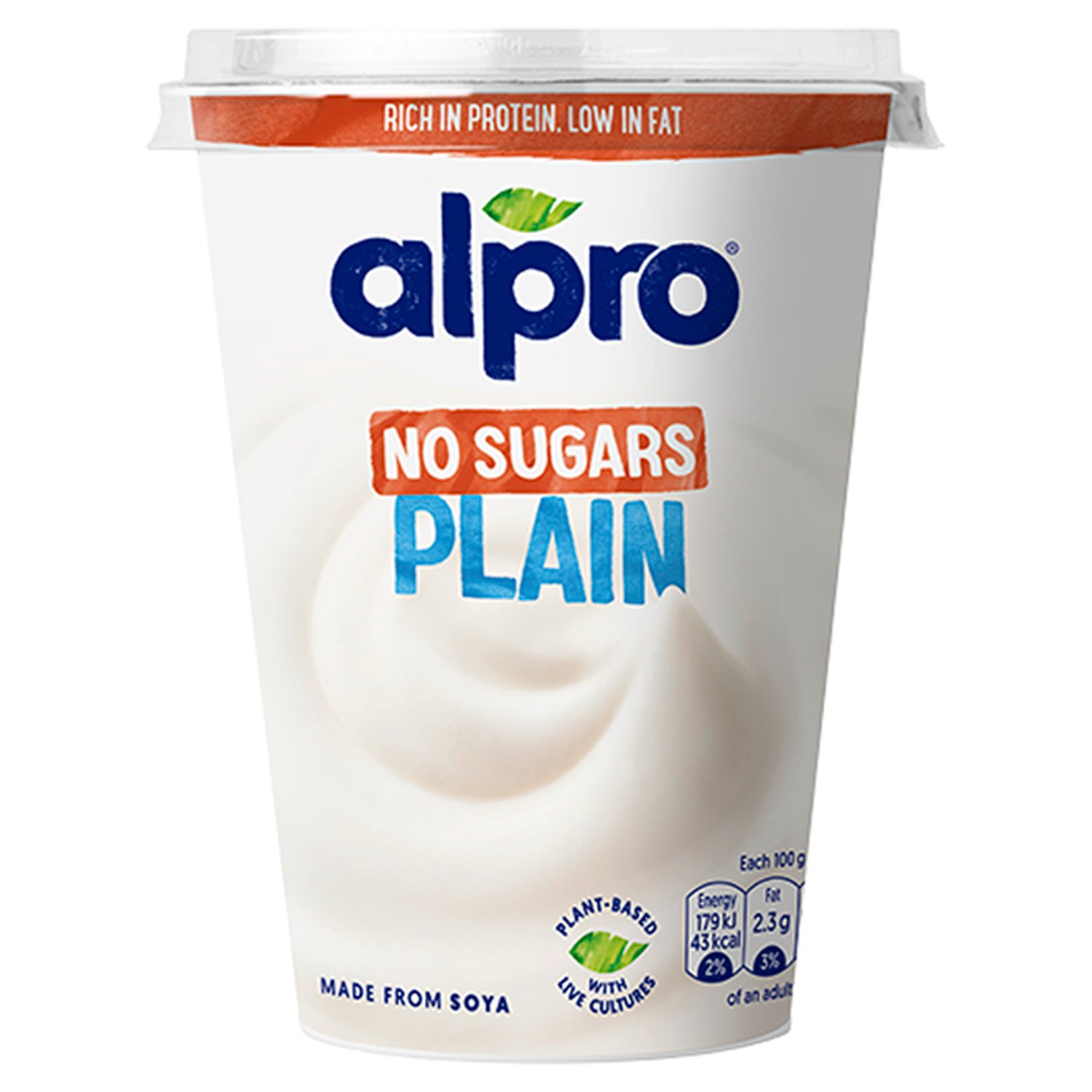Alpro Plain No Sugars Yogurt (500 g)