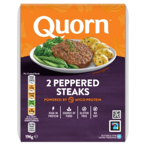 Quorn Peppered Steaks 2 Pack (196 g)