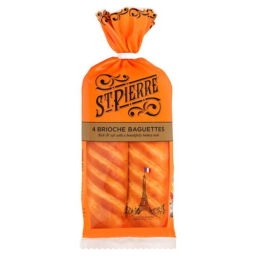 St Pierre Brioche Baguettes 4 Pack  (340 g)