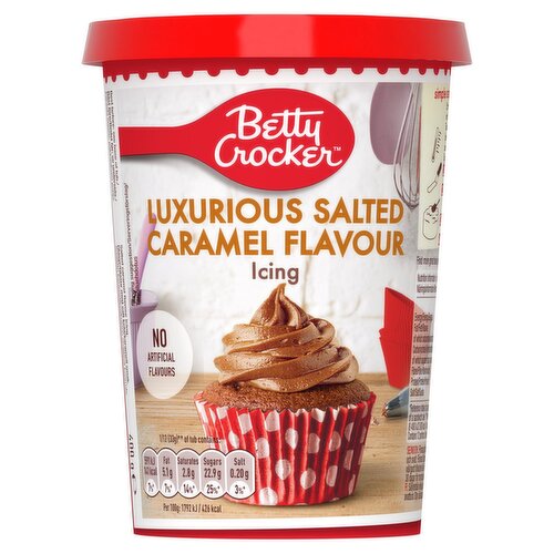 Betty Crocker Luxurious Salted Caramel Flavour Icing (400 g)