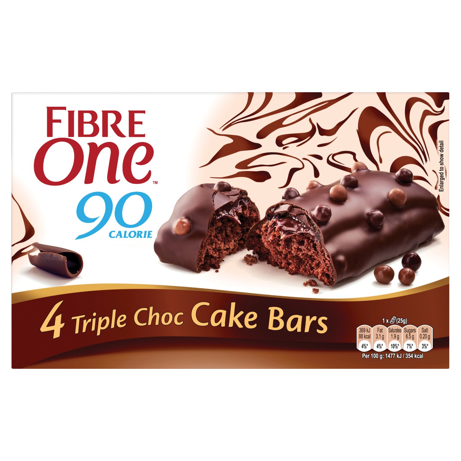 Fiber One Triple Chocolate Cake Bars 4 Pack (100 g)