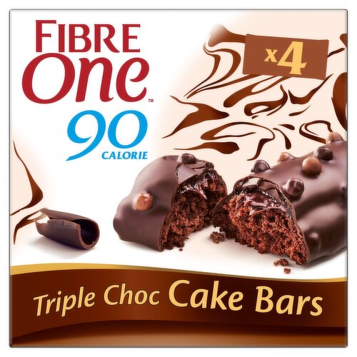 Fiber One Triple Chocolate Cake Bars 4 Pack (100 g)