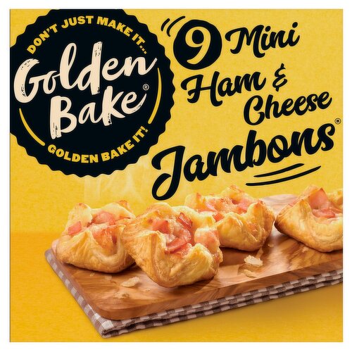 Golden Bake Mini Ham and Cheese Jambons 9 Pack (315 g)