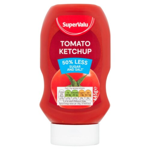 SuperValu Tomato Ketchup 50% Less Sugar & Salt (445 g)