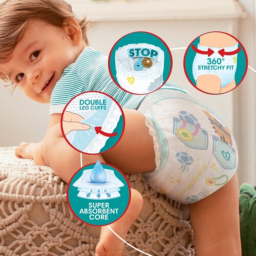 Pampers Baby Dry Nappy Pants Size 7 50 Pack - Gompels - Care