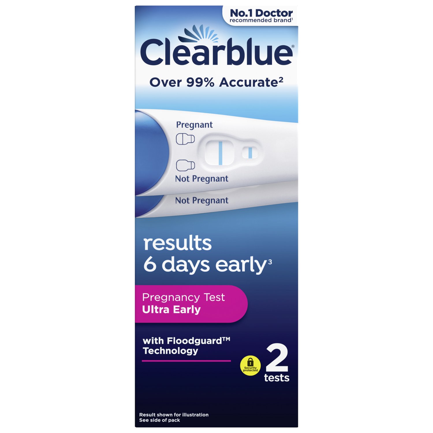 Clearblue Ultra Detection Pregnancy Test 2 Pack (2 Piece)