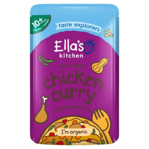 Ella's Kitchen Chicken Curry with Veg Rice 10+ Months (190 g)