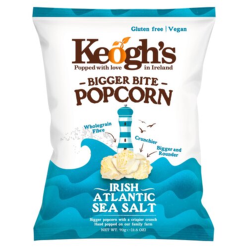 Keogh's Bigger Bite Irish Atlantic Sea Salt Popcorn Bag (70 g)