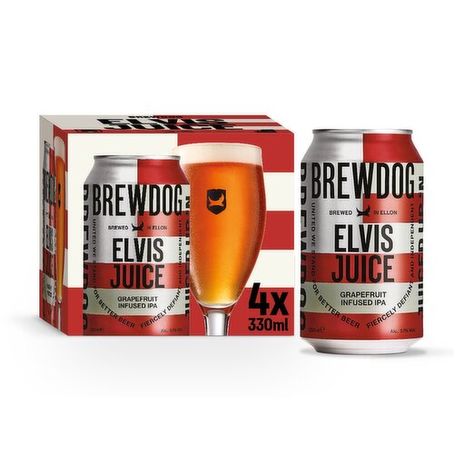 Brewdog Elvis Juice Cans 4 Pack (330 ml)