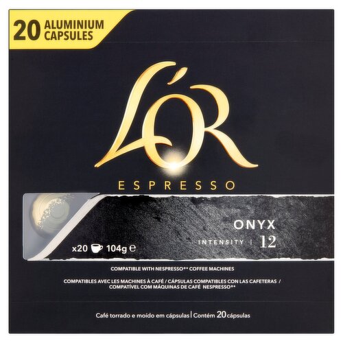 L'Or Espresso Onyx Coffee Capsules 20 Pack (104 g)