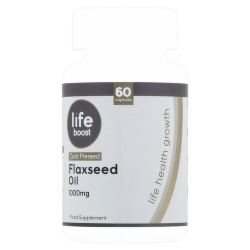 Lifeboost Flaxseed Oil 1000mg 60 Capsules (60 Piece)