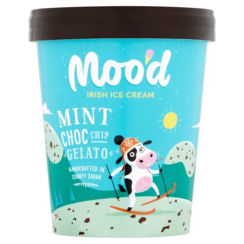 Moo'd Mint Choc Chip Gelato (500 ml)