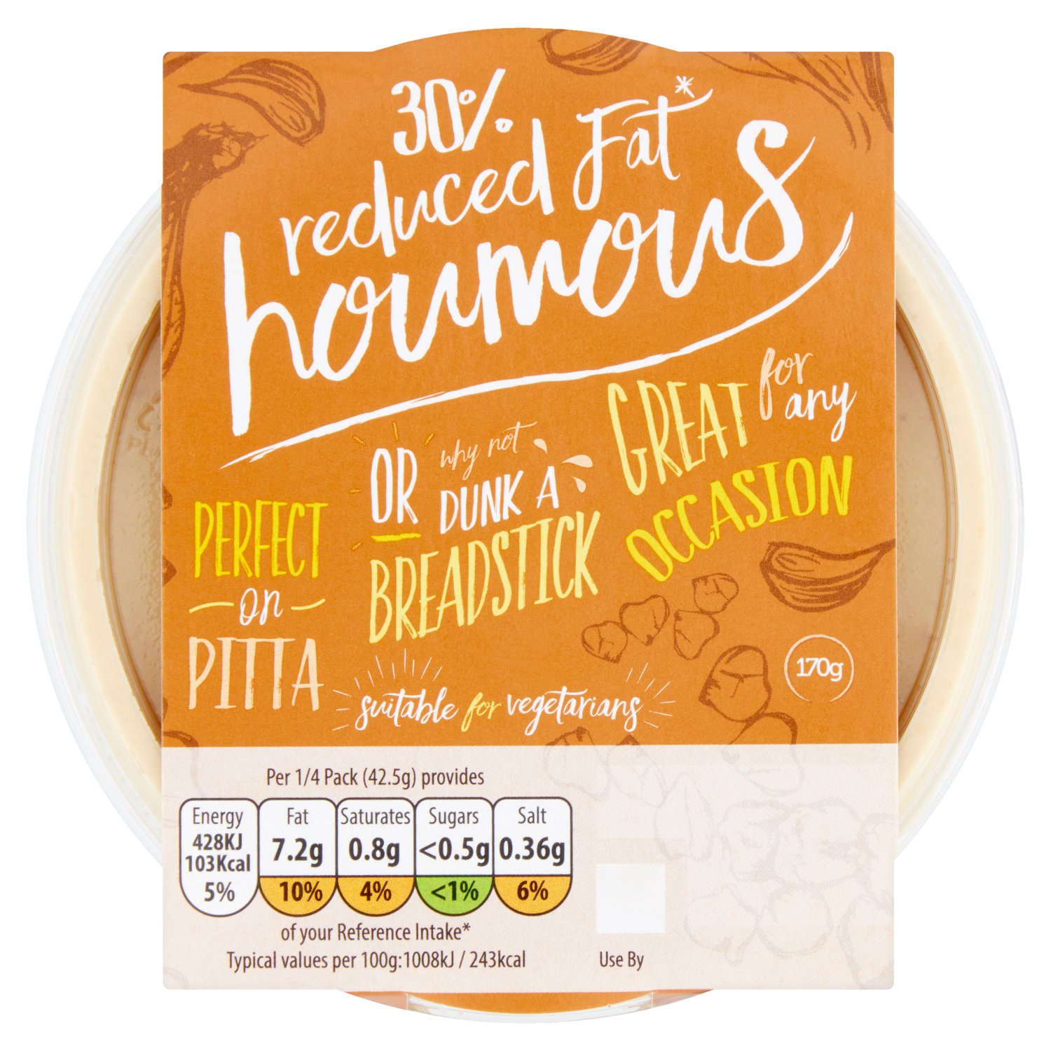Zorba 30% Reduced Fat Hummus (170 g)