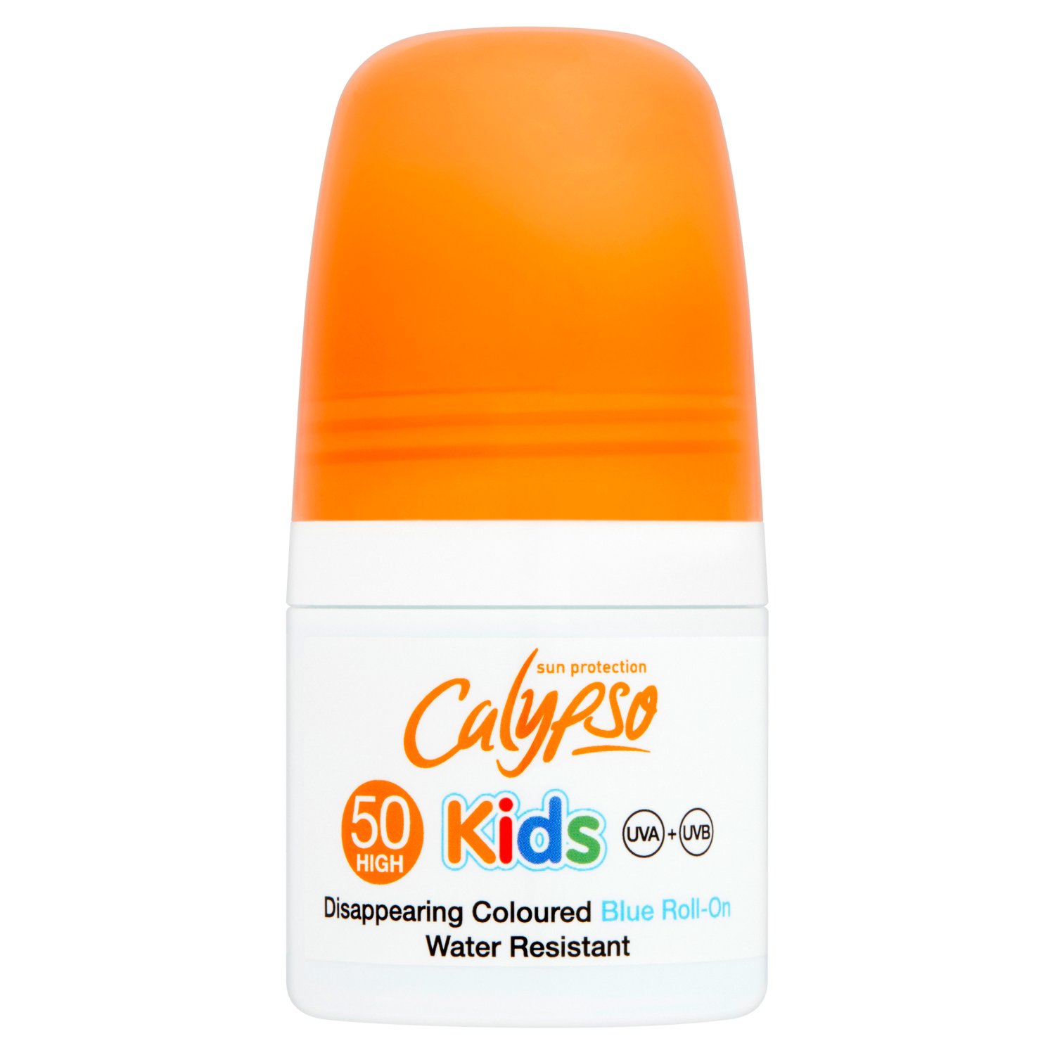 Calypso Sun Protection Kids Disappearing Coloured Blue Roll-On SPF50 (50 ml)