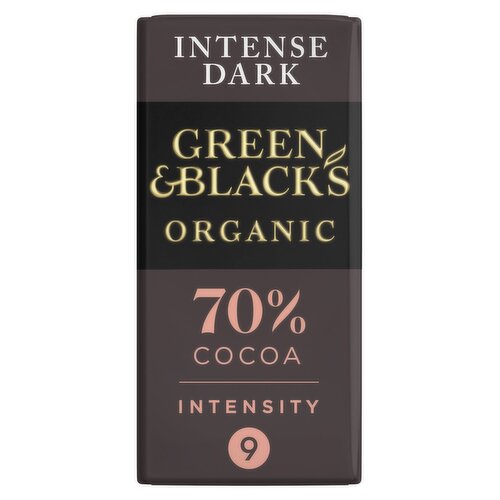 Green & Black's Organic Intense Dark Chocolate 70% Cocoa Bar (90 g)