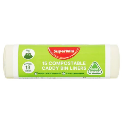 SuperValu 13l Compostable Refuse Bags  (15 Piece)