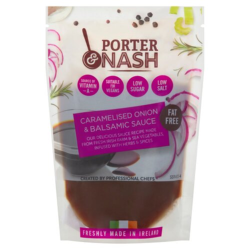 Porter & Nash plant based sauce made with caramleised onion & Balsamic (300 ml)