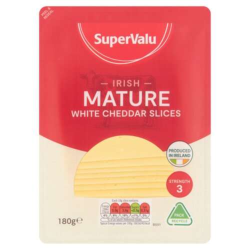 SuperValu Mature White Cheddar Slices Family Pack (180 g)