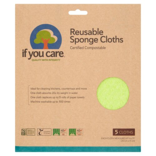 If You Care Natural Sponge Cloths (5 Piece)