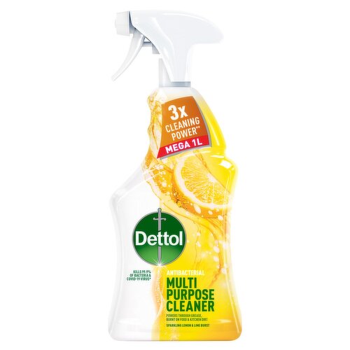 Dettol Clean & Fresh Sparkling Lemon & Lime Burst Spray (1 L)