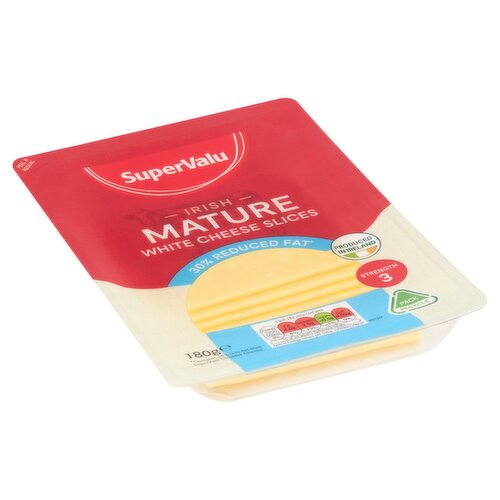 SuperValu Mature White Reduced Fat Cheese Slices (180 g)