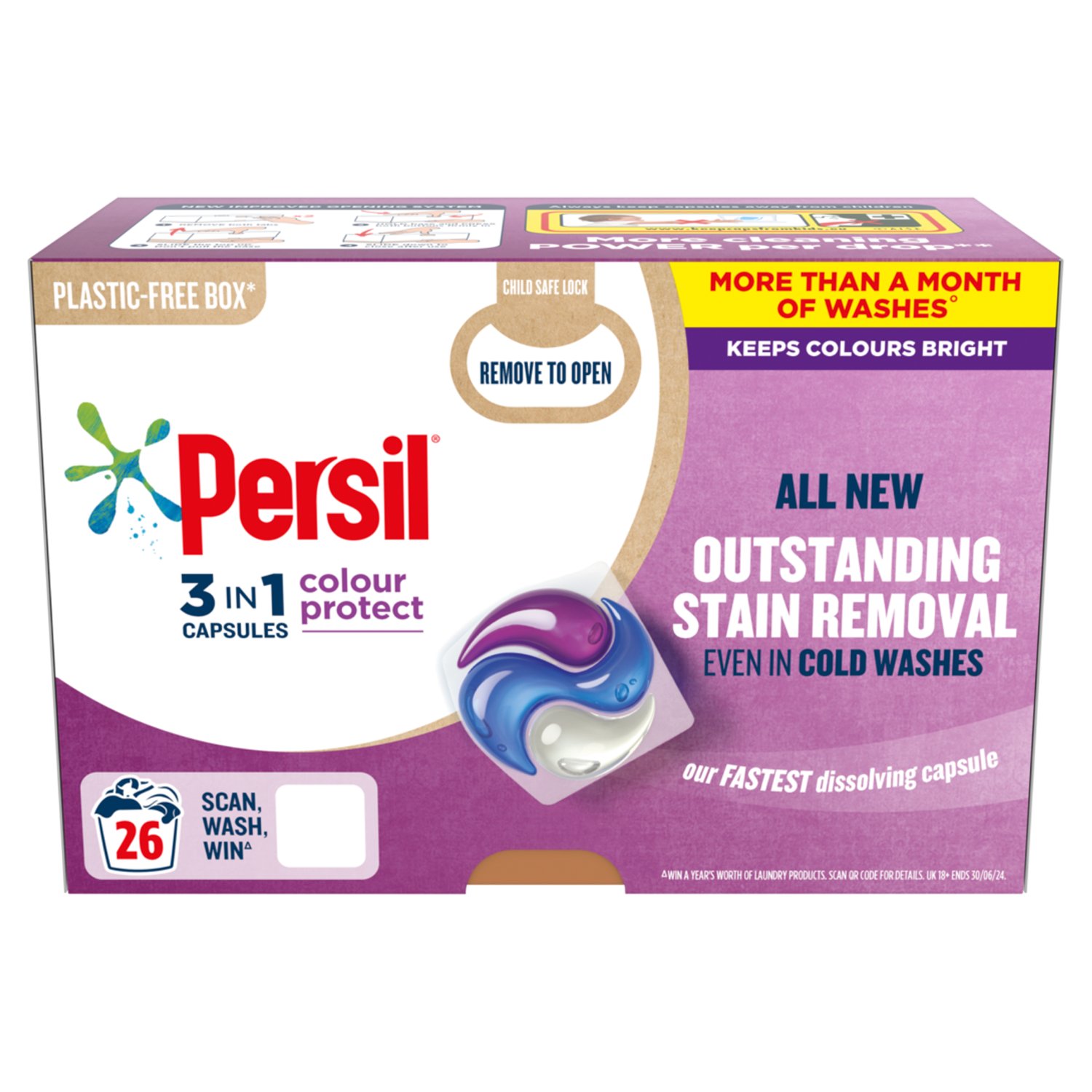 Persil 3 in 1 Colour Capsules 26 Washes (700 g)