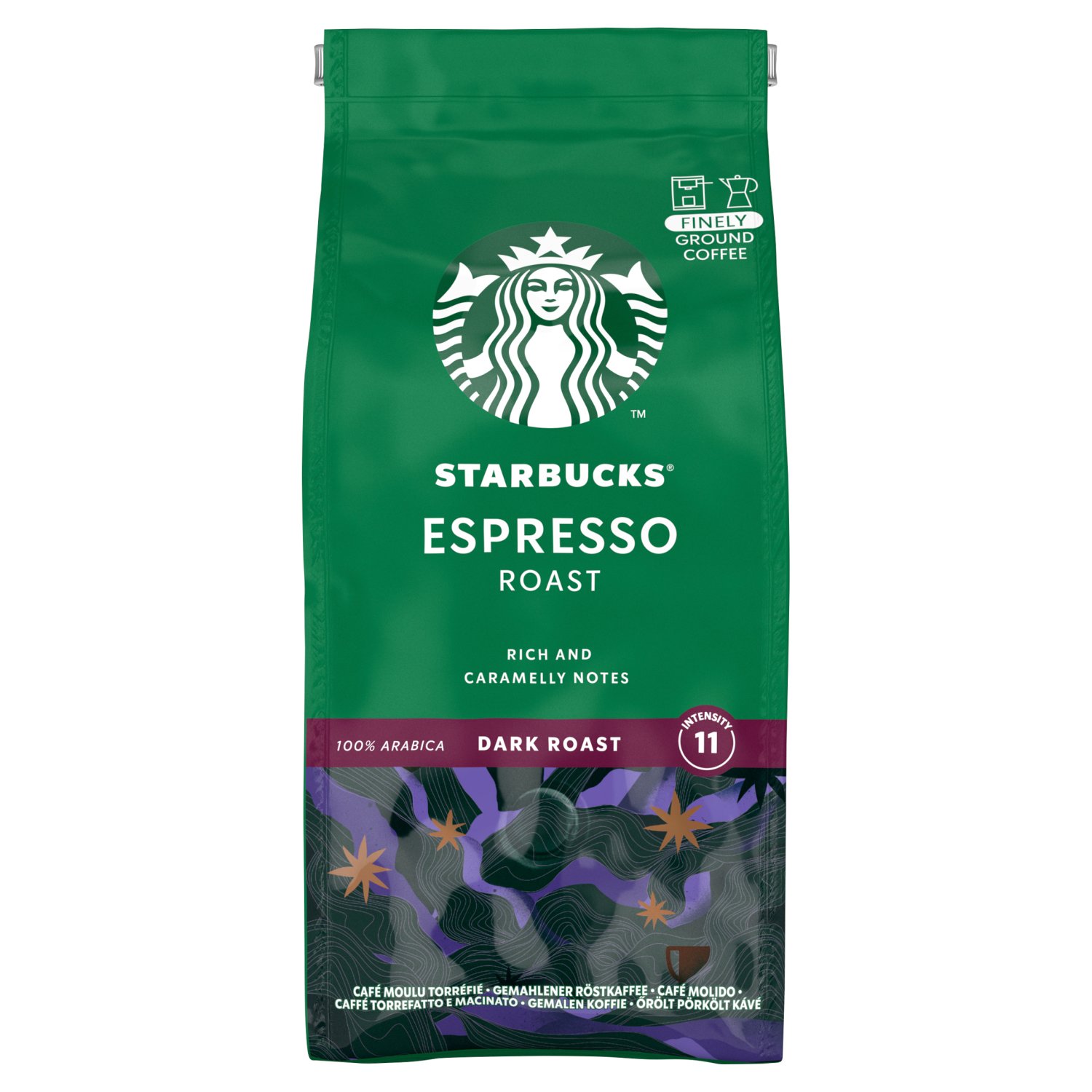 Starbucks Dark Espresso Roast and Ground Coffee (200 g)
