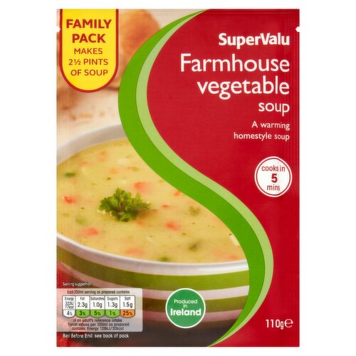 SuperValu Farmhouse Vegetable Soup Family Pack (110 g)