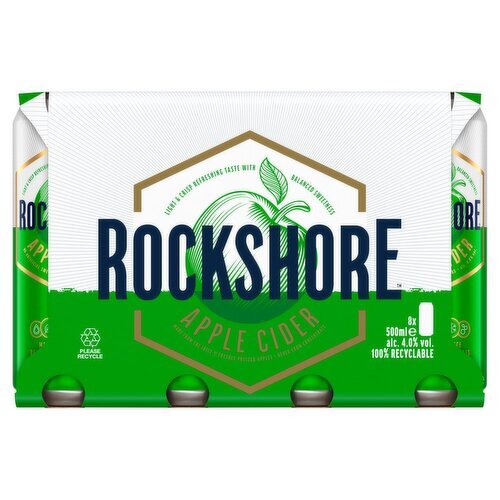 Rockshore Apple Cider Cans 8 Pack (500 ml)