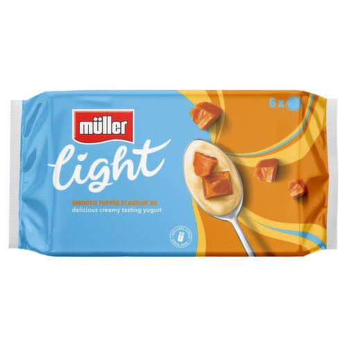 Muller Light Toffee & Vanilla Variety Yogurts 6 Pack (840 g)