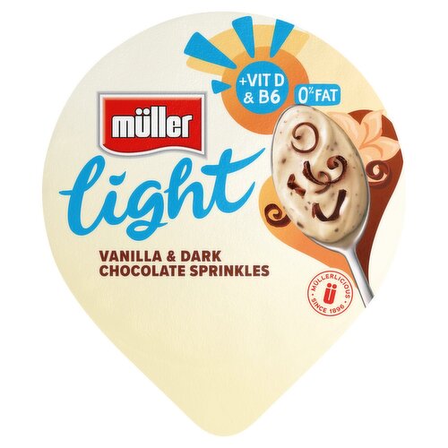 Muller Light Vanilla Yogurt with Chocolate Sprinkles (160 g)