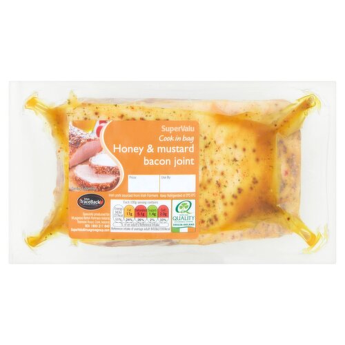 SuperValu Fresh Irish Cook in the Bag Honey & Mustard Bacon Joint (750 g)