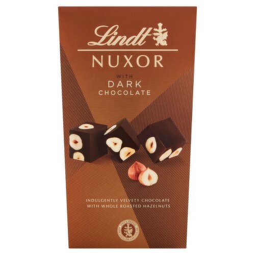 Lindt Nuxor Dark Chocolate with Hazelnuts Carton  (165 g)