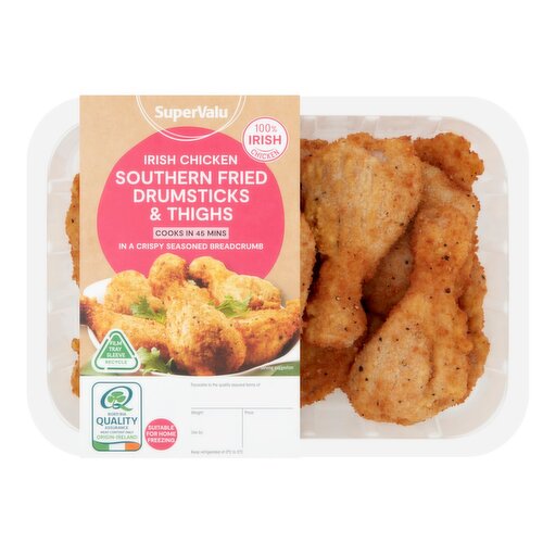 SuperValu Fresh Irish Southern Fried Chicken Drumsticks & Thighs (1.08 kg)