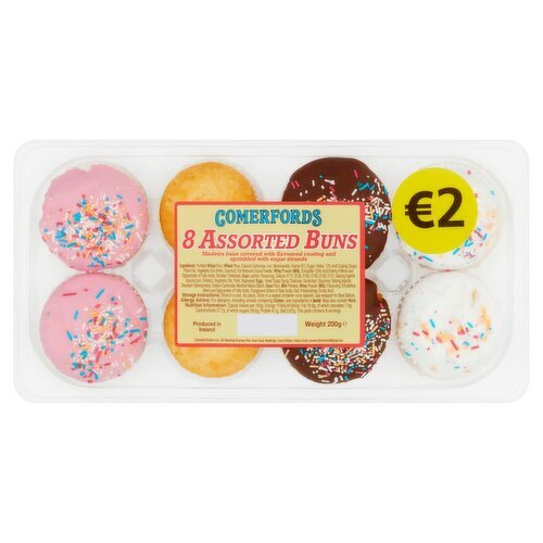 Comerfords Assorted Buns 8 Pack (200 g)