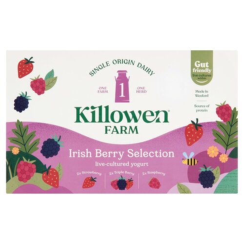 Killowen Farm Irish Berry Selection Yogurt 6 Pack (750 g) Storefront EN
