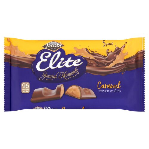 Jacob's Elite Special Moments Caramel Cream Wafer Bars (86 g)