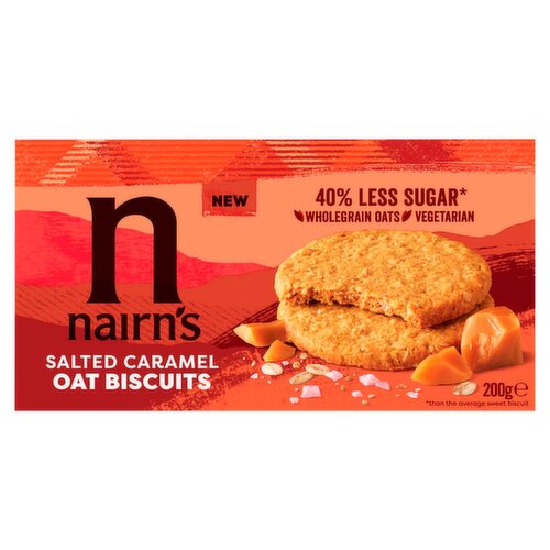 Nairns Salted Caramel Oat Biscuits (200 g) Storefront EN