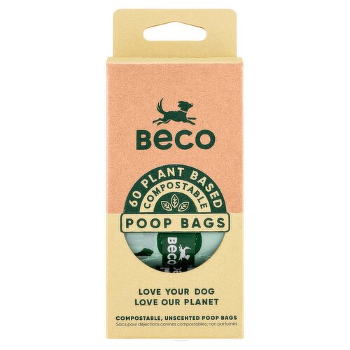 Beco Compostable Poop Bags (60 Piece)