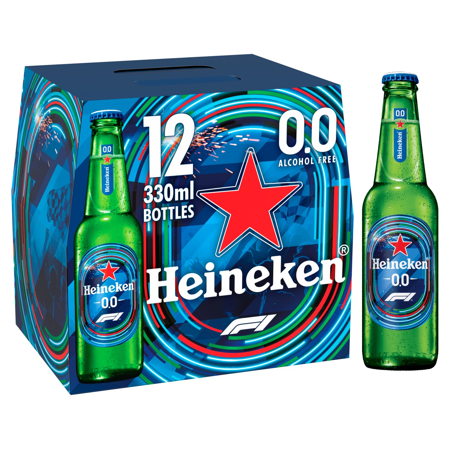 Heineken 0.0 Lager Bottles 12 Pack (330 ml)