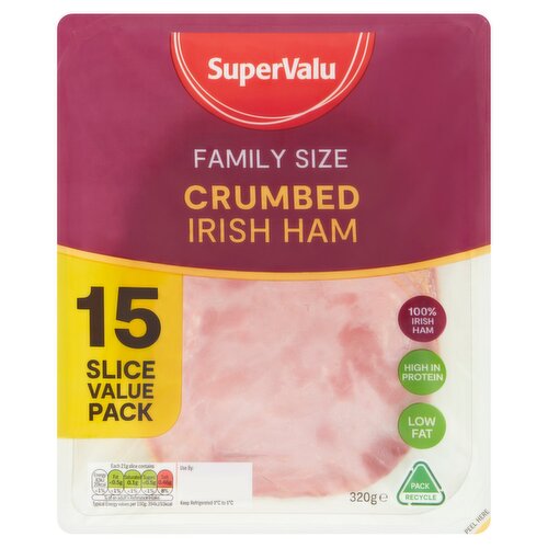 SuperValu Crumbed Irish Ham Slices Family Value Pack (320 g)