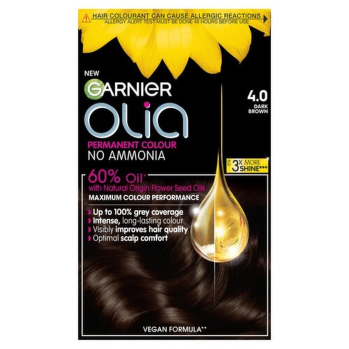 Garnier Olia Permanent No Ammonia Dark Brown Hair Colour (200 g)