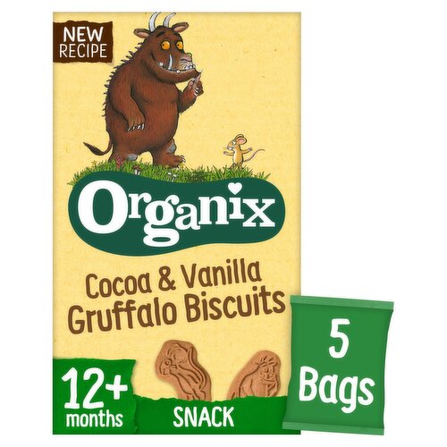 Organix Cocoa & Vanilla Gruffalo Biscuits 12+ Months (100 g)
