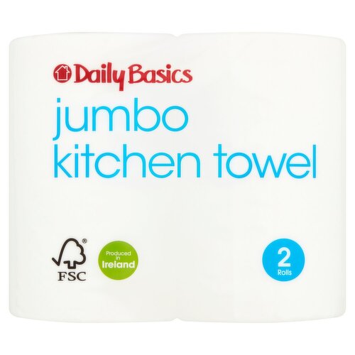 Daily Basics Jumbo Kitchen Towel (2 Roll)